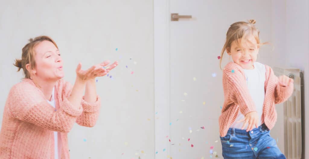 Mother and daughter playing at home, supported by Aspect NDIS plan management